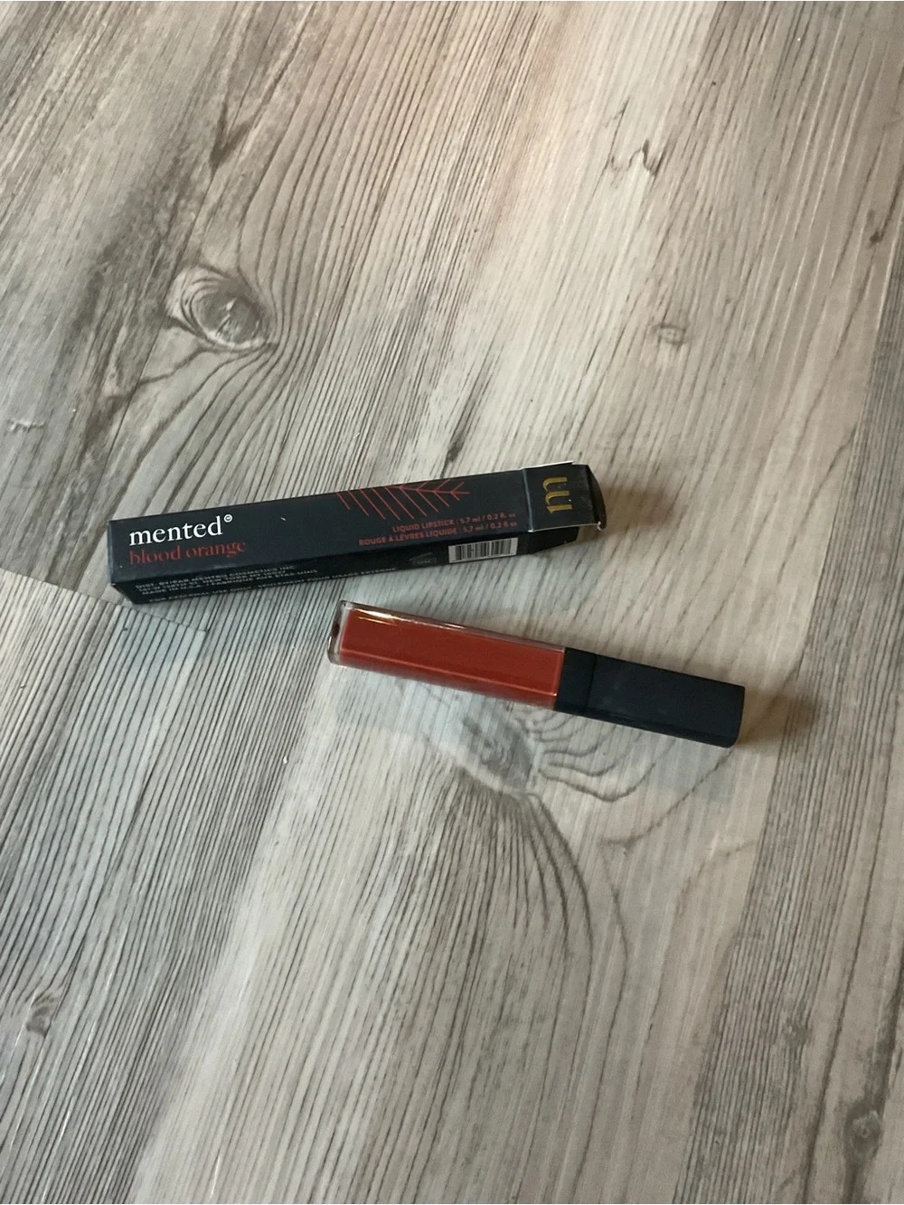 Mented Cosmetics Blood Orange Liquid Lipstick — Deep Orange Rust